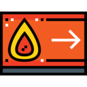 signs,arrow,direction,signaling,fire,exit,flame,emergency,fire sign
